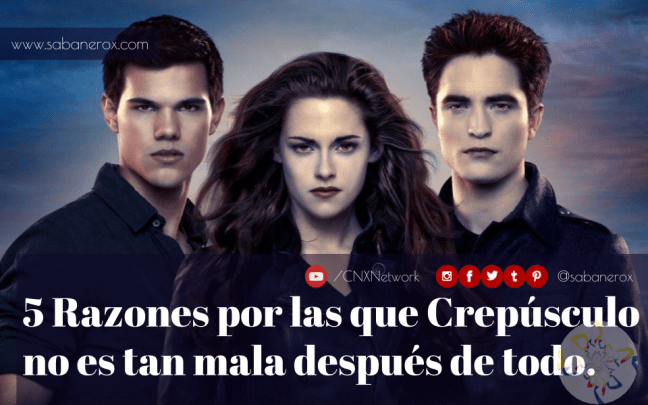 5 razones crepusculo mala
